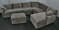 Macys Radley 5pc Fabric Apartment Sectional WITH OTTOMAN Online Retail: $4774