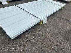 White Corrugated Metal Panel 3'x8'