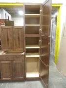 Rustic Walnut Shaker Kitchen Cabinet Set 12'x15'