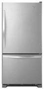 22 cu. ft. Bottom Freezer Refrigerator in Stainless Steel with Spill Guard Glass Shelves