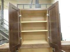 Rustic Walnut Shaker Kitchen Cabinet Set 12'x15'