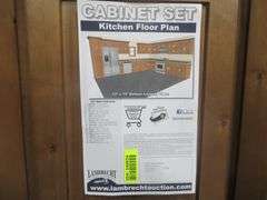 Rustic Walnut Shaker Kitchen Cabinet Set 12'x15'