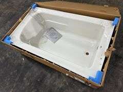 ProFlo "Hillsboro" 60'' x 36'' Soaking Bathtub For Alcove Installation, Biscuit