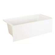 Sitka 60"x32" Soaker Alcove Bathtub with Right Drain in Biscuit