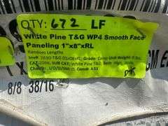 White Pine T&G WP4 Smooth Face Paneling 1"x8"xRL