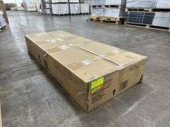 Bradstone 63" Walnut Brown Wood Executive Desk