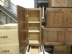 Rustic Walnut Shaker Kitchen Cabinet Set 12'x15'