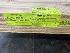 Southern Yellow Pine Hardwood Flooring 3/4"x8"x8'