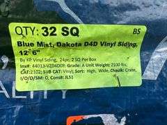 Blue Mist, Dakota D5D Vinyl Siding, 12' 6"