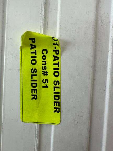 Patio Slider Vinyl Frame Door 71"x79 1/2"