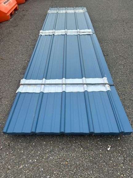 Gallery Blue Corrugated Metal Panel 3'x12'