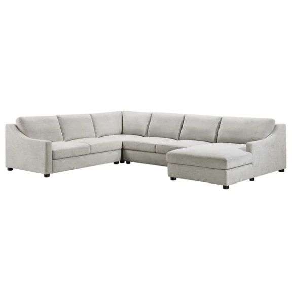 Abbyson Larissa 4-piece Fabric Chaise Sectional