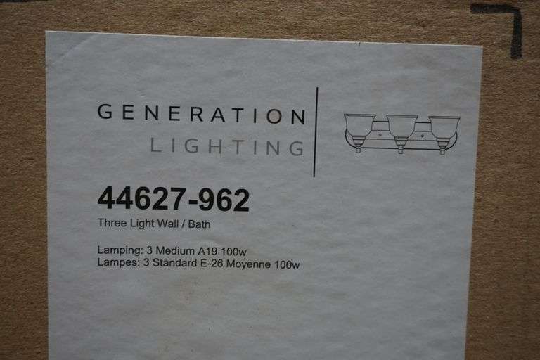 Nickel Three Light Wall Mount Bathroom Light