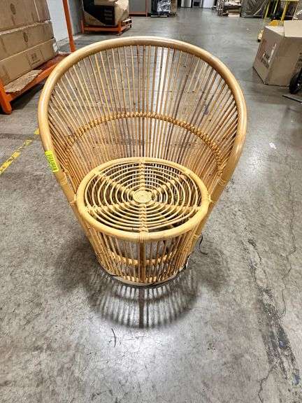 Round Design Wicker Outdoor Lounge Chair