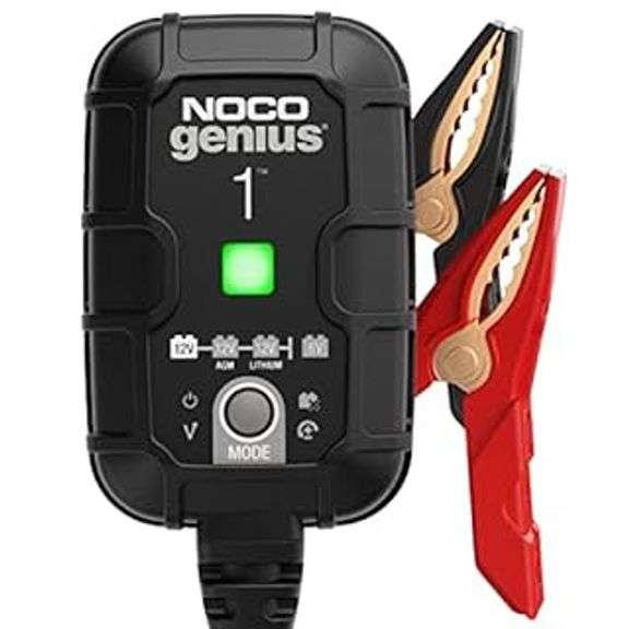 NOCO GENIUS1, 1A Smart Car Battery Charger, 6V and 12V Automotive Charger, Batte