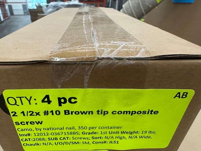 2 1/2x #10 Brown Tip Compsite Screw
