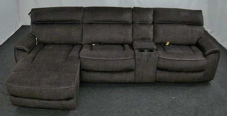 Macys Hutchenson 4pc Power Reclining Sectional Online Retail: $3146