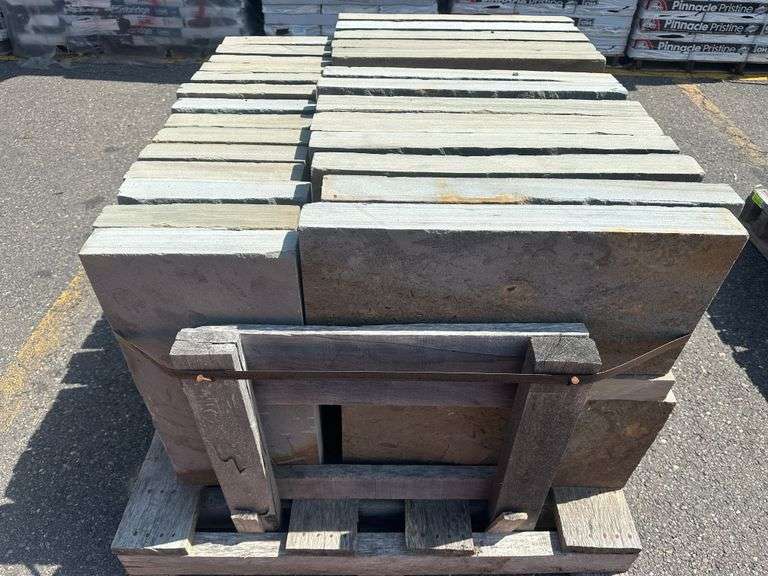 Natural Cleft Pattern Blue Stone, Full Color, 12" x 24" x 22 1/2"