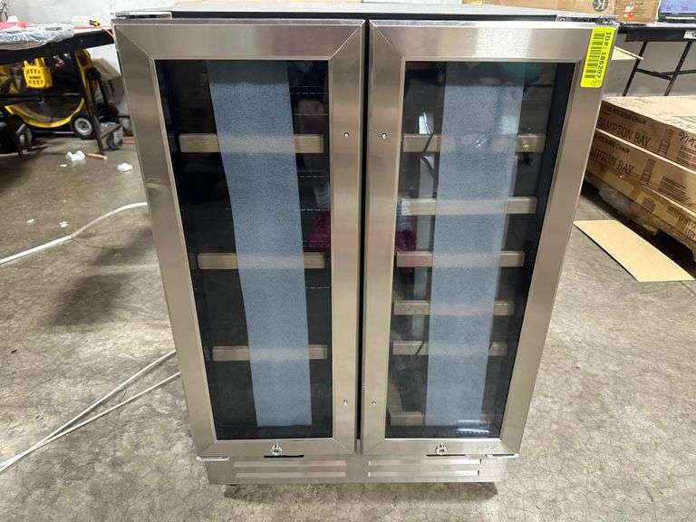 Velivi 24 in.Dual Zone French Door Beverage Cooler