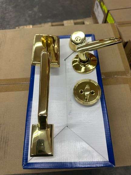 Polished Brass Capri Entrance Handleset