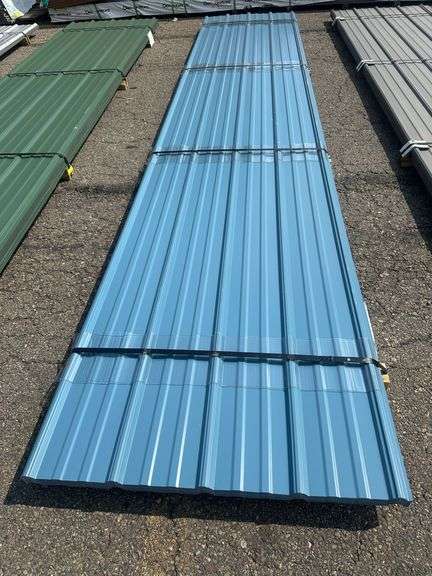 Slate Blue Corrugated Metal Panel 3'x16'