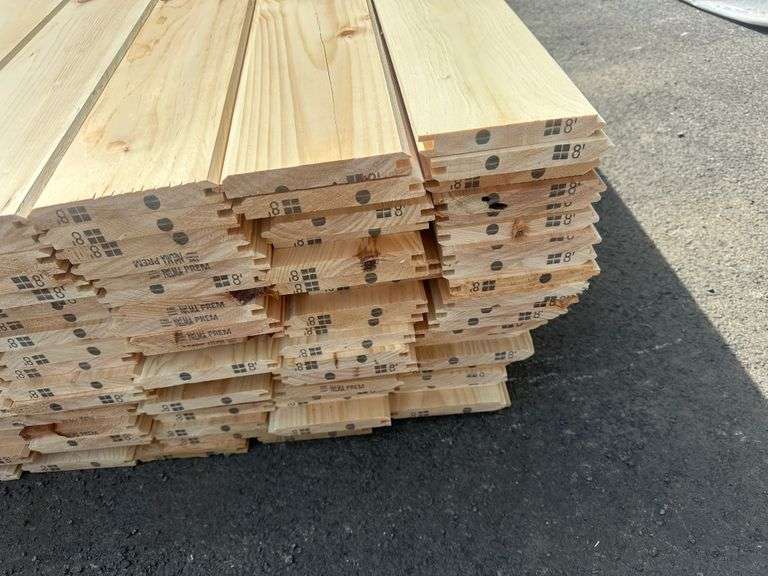 White Pine T&G Paneling 1"x6"x8'