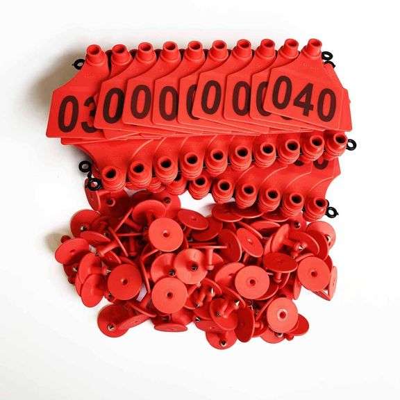 Ear Tags for Cattle, Cows Livestock Identification TPU Precision Tags for Cows Pigs Goats Sheep with