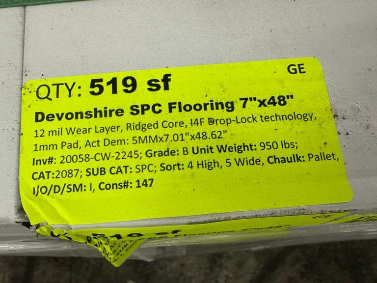 Devonshire SPC Flooring 7"x48"