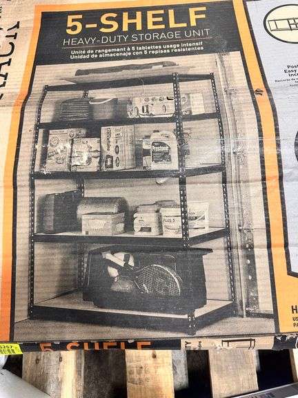 Muscle Rack 5-Shelf Heavy Duty Adjustable Metal  Shelving Unit