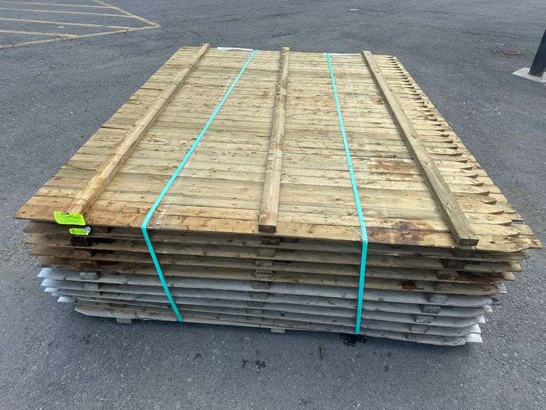 Pressure Treated Stockade Fence Panels 6'x8' With 3" Picket