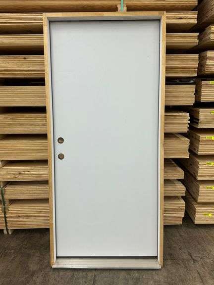 White Steel, Exterior Door 36", Right Hand