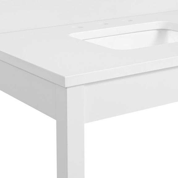 White 36" Single Basin Vanity Kit