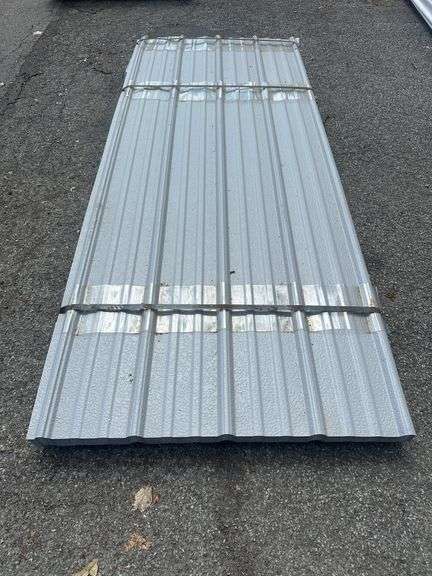 Ash Gray Corrugated Metal Panel 3'x8'