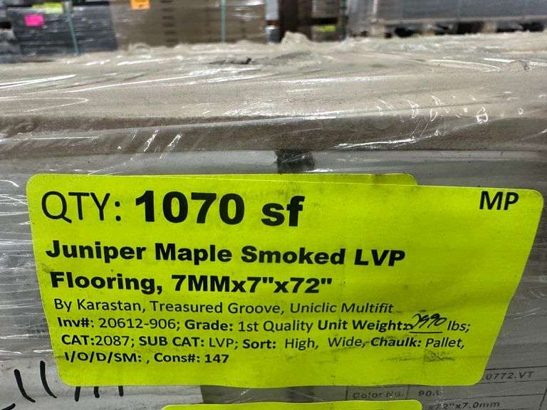 Juniper Maple Smoked LVP Flooring, 7mmx7"x72"