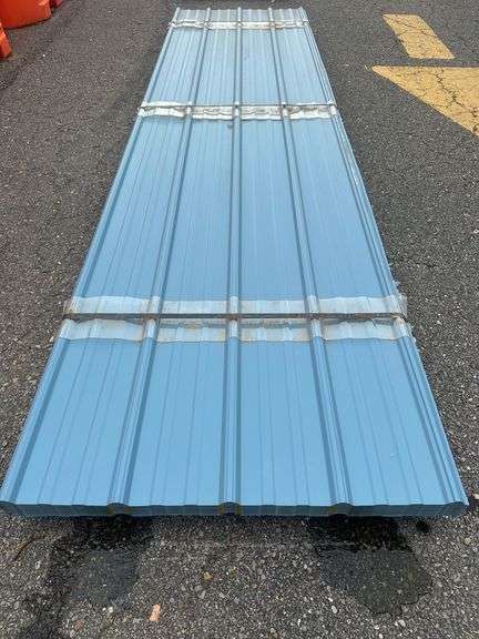 Slate Blue Corrugated Metal Panel 3'x12'