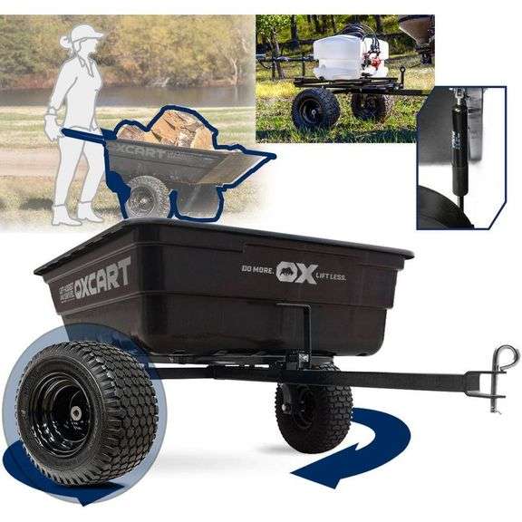 OXCART PRO-ATV Stockman Lift-Assist and Swivel Dump Cart