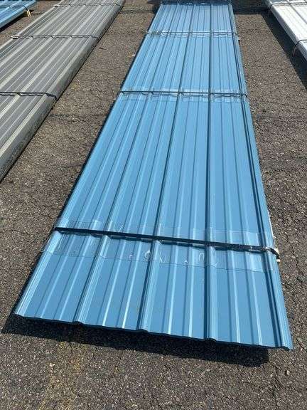 Slate Blue Corrugated Metal Panel 3'x16'