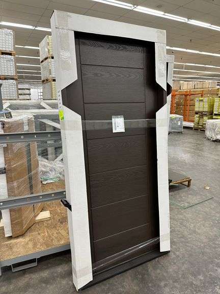 Dark Walnut, Ext Fiberglass, 107 Groove, 36"x80" RH