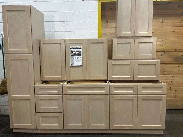 Sonona Wheat Kitchen Cabinet Set 16'