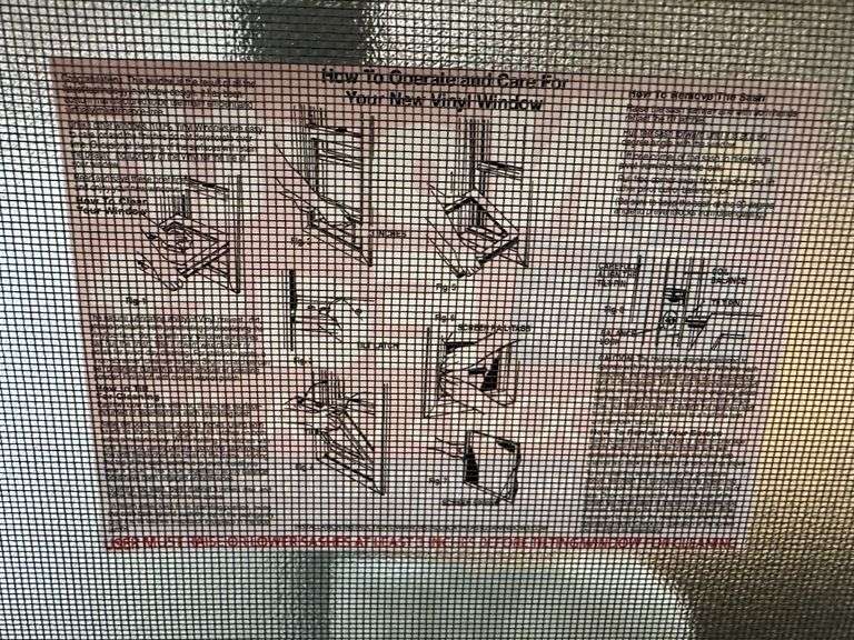Cream Casement Vinyl Window 24"x24"