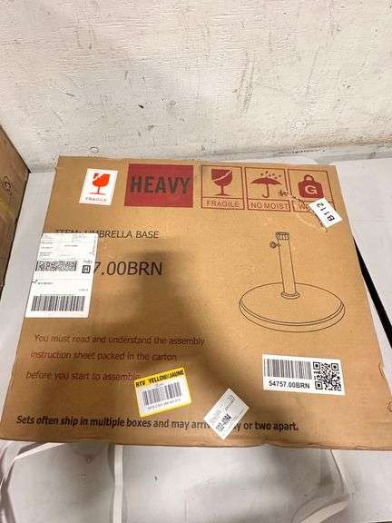 Noble House,Harrison 35 lbs. Concrete Outdoor Patio Umbrella Base