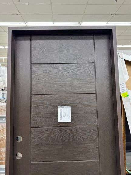 Dark Walnut, Ext Fiberglass, 107 Groove, 36"x80" RH