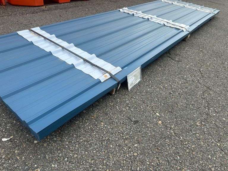 Gallery Blue Corrugated Metal Panel 3'x12'