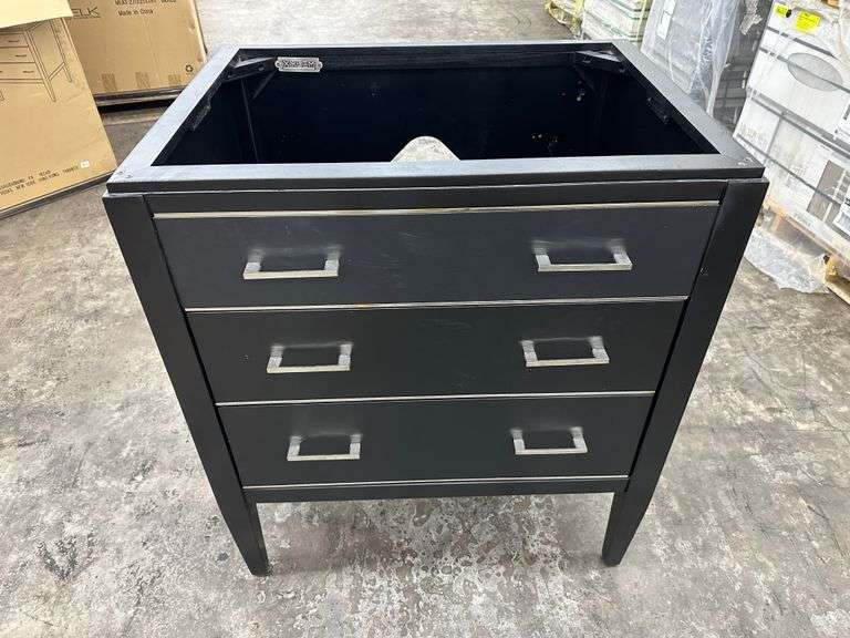 Black , Manhattan, 30" Vanity
