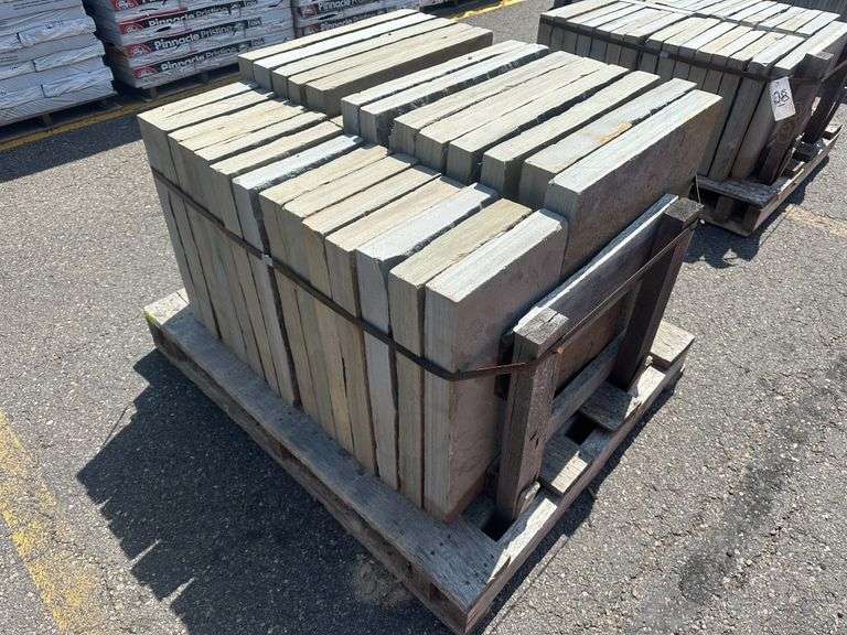 Natural Cleft Pattern Blue Stone, Full Color, 12" x 24" x 22 1/2"