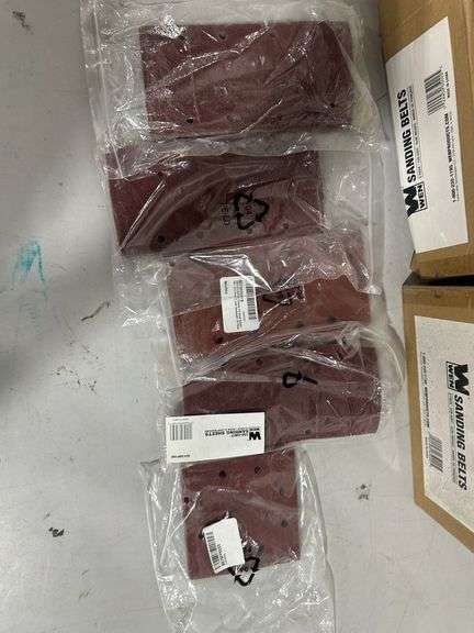 Assortment of sanding belts