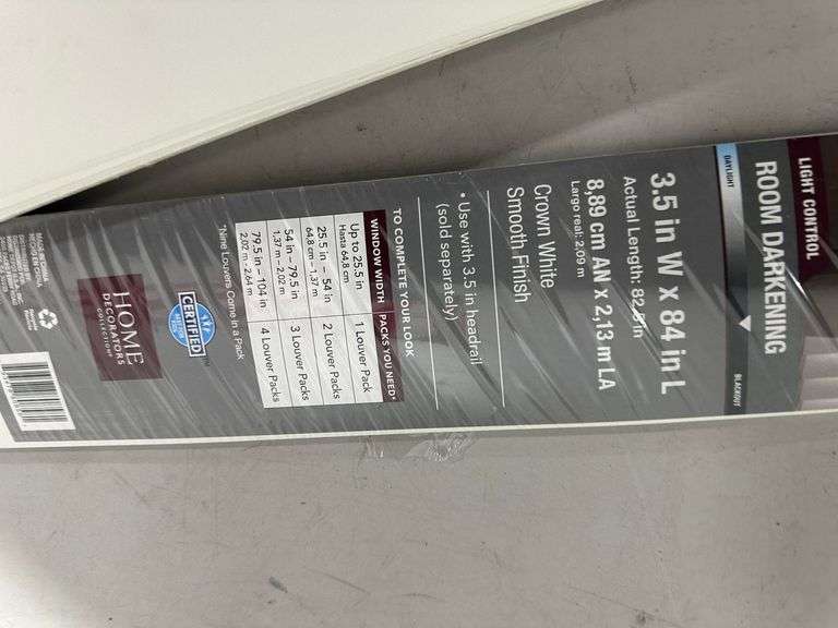set of 3 long blinds