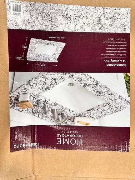 Home Decorators Collection Cultured Marble White Sink Vanity Top