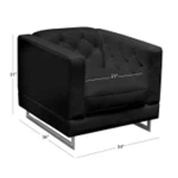 Abbyson Cindey Leather Chair