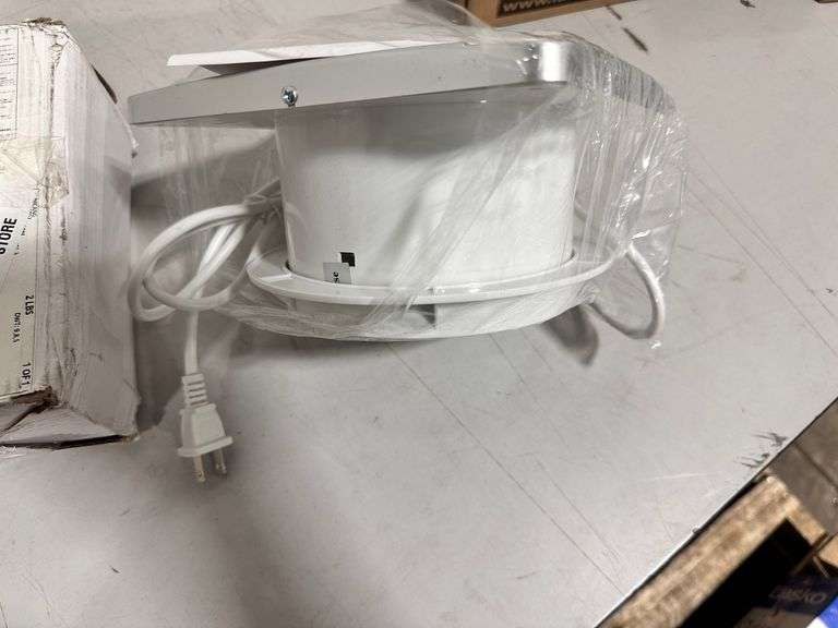 KIWDZFU 110 CFM White DC Brushless Wall or Window Mount Exhaust Fan
